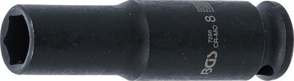 BGS Kraft-Steckschlüssel-Einsatz 8 mm tief 1/4 Zoll Innenvierkant