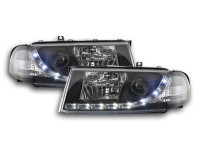 Scheinwerfer Set Daylight LED TFL-Optik passend für Skoda Octavia 1U 01–04 schwarz Scheinwerfer Set Daylight LED TFL-Optik passend für Skoda Octavia 1U 01–04 schwarz