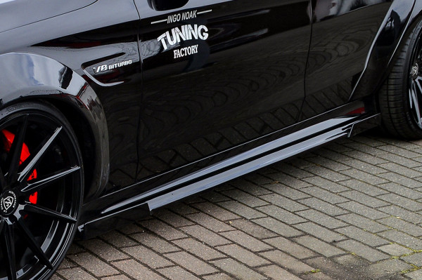 Cup Seitenschweller mit Wing vorne + hinten passend für Mercedes C-Klasse C63 AMG S