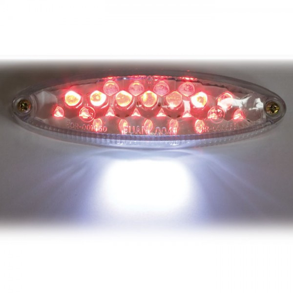 LED-Rücklicht"Mini-Classic" | KZB | klar B 105 x H 30 x T 32 mm | E-geprüft