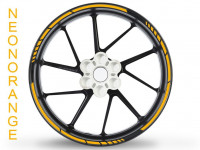Felgenrandaufkleber GP Race Neonfarben neonorange Felgenrandaufkleber GP Race Neonfarben neonorange