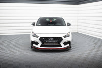 Front Ansatz V.4 Für Hyundai I30 N Mk3 Hatchback/ Fastback Schwarz Hochglanz