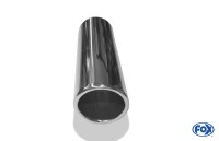 FOX Anschweißendrohr Typ 16 Ø 80 mm Edelstahl ABE eintragungsfrei FOX Anschweißendrohr Typ 16 Ø 80 mm Edelstahl ABE eintragungsfrei