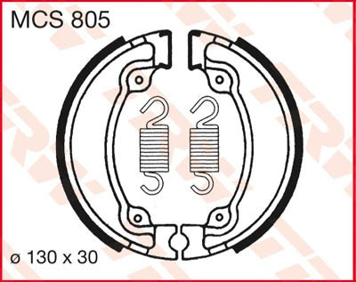 Bremsbacken MCS805