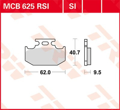 Scheibenbremsbeläge MCB625SI
