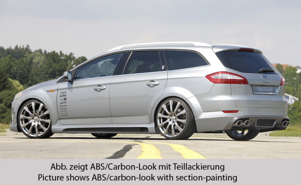 Rieger Seitenschweller links SG-Design carbon look für Ford Mondeo (BA7) Lim. 03.07-09.10 (bis Face