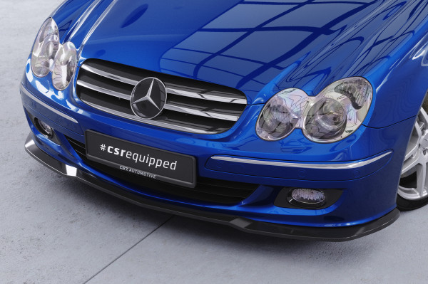 Cup-Spoilerlippe mit ABE für Mercedes-Benz CLK A209 / C209 CSL550 Schwarz Strukturiert