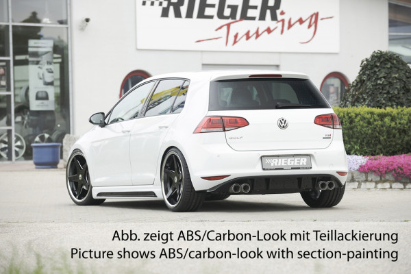 Rieger Seitenschweller rechts carbon look für VW Golf 7 R 3-tür. 12.13-