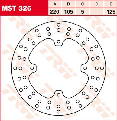 Bremsscheibe starr MST326