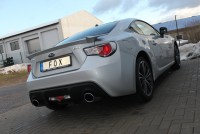 FOX Endschalldämpfer passend für Subaru BRZ / Toyota GT86 - quer Ausgang rechts/links 129x106 Typ 32 FOX Endschalldämpfer passend für Subaru BRZ / Toyota GT86 - quer Ausgang rechts/links 129x106 Typ 32