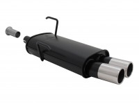 Novus Sportauspuff passend für Peugeot 206 2x76mm Novus Sportauspuff passend für Peugeot 206 2x76mm