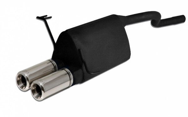 Ulter Sportauspuff passend für Fiat Punto II 1999-2005 2 Endrohre rund Ø80