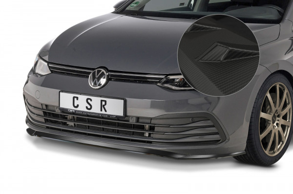 Cup-Spoilerlippe mit ABE für VW Golf 8 (Typ CD) CSL428-M Carbon Look Matt