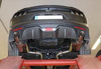 FOX Endschalldämpfer passend für Ford Mustang Coupe & Cabrio 2.3l ab 2014 - 1x100 Typ 25 rechts/link FOX Endschalldämpfer passend für Ford Mustang Coupe & Cabrio 2.3l ab 2014 - 1x100 Typ 25 rechts/link