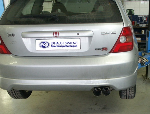 FOX Endschalldämpfer 2x90 Typ 10 passend für Honda Civic VII Type R EP3