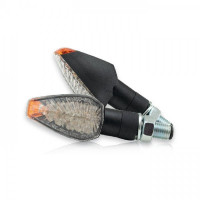 LED-Blinker PEAK kurz schwarz M10 klares Glas E-geprüft LED-Blinker PEAK kurz schwarz M10 klares Glas E-geprüft