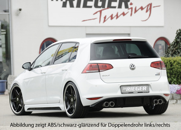 Rieger Heckeinsatz carbon look für VW Golf 7 3-tür. 10.12-