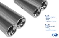 FOX Endschalldämpfer 2x80 Typ 13 rechts/links passend für Opel Astra F CC & Kadett E CC FOX Endschalldämpfer 2x80 Typ 13 rechts/links passend für Opel Astra F CC & Kadett E CC