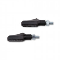 SHIN YO Shorty-Fin LED Blinker Gehäuse Schwarz / Linse Rauchgrau (Paar), vorn & hinten SHIN YO Shorty-Fin LED Blinker Gehäuse Schwarz / Linse Rauchgrau (Paar), vorn & hinten