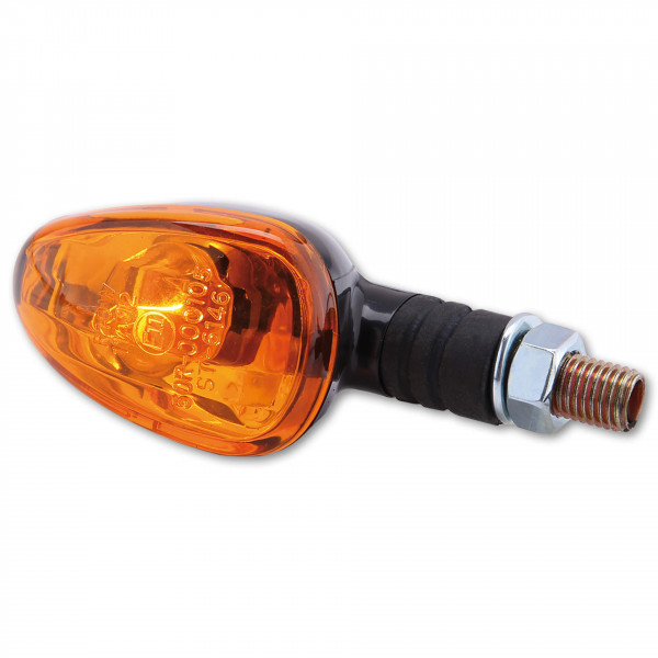 SHIN YO Little Duke Mini Blinker schwarz / Linse orange, vorn & hinten