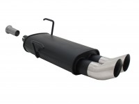 Novus Sportauspuff passend für Peugeot 206 2x76mm DTM Novus Sportauspuff passend für Peugeot 206 2x76mm DTM