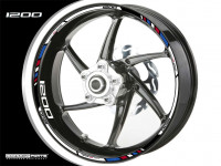 Felgenrandaufkleber weiß-blau-rot passend für 17 Zoll Felgen Felgenrandaufkleber weiß-blau-rot passend für 17 Zoll Felgen