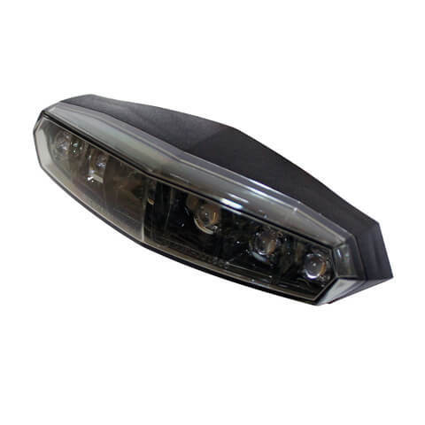 KOSO Mini LED-Rücklicht, Reflektor rot mit Befestigungsbolzen M5 E-geprüft