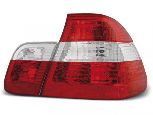 Rücklichter rot weiß passend für BMW E46 05.98-08.01 Limousine