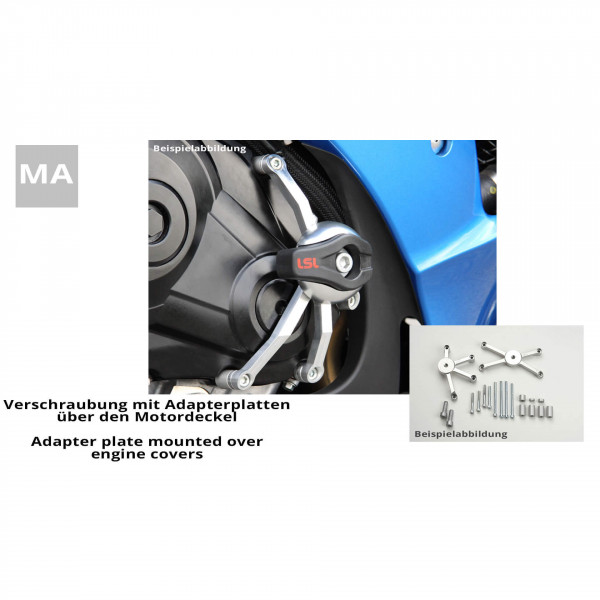 LSL Crash-Pad-Anbaukit für Suzuki GSX1250FA 10-11