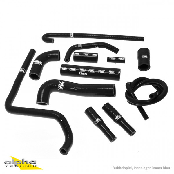 SAMCO SPORT Siliconschlauch Kit schwarz für MV Agusta F4 1000 Modelljahr 2001-2009