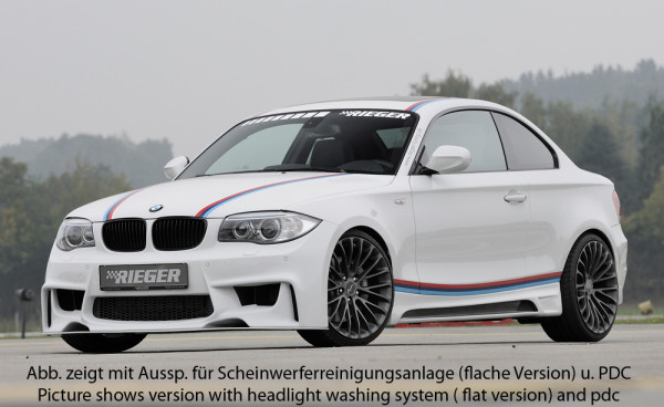 Rieger Spoilerstoßstange für BMW 1er E81 (187/1K2/1K4) 2-tür. 09.04-08.11