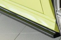 Rieger Seitenschweller rechts ansatz glanz schwarz für Audi A3 (8V) 5-tür. (Sportback 8VA) 09.16- (a Ausführung: Schwarz matt