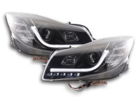 Scheinwerfer Set Daylight LED Tagfahrlicht passend für Opel Insignia 08-13 schwarz Scheinwerfer Set Daylight LED Tagfahrlicht passend für Opel Insignia 08-13 schwarz