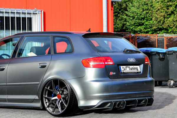 Gefräster Heckansatz passend für Audi S3 8P Sportback