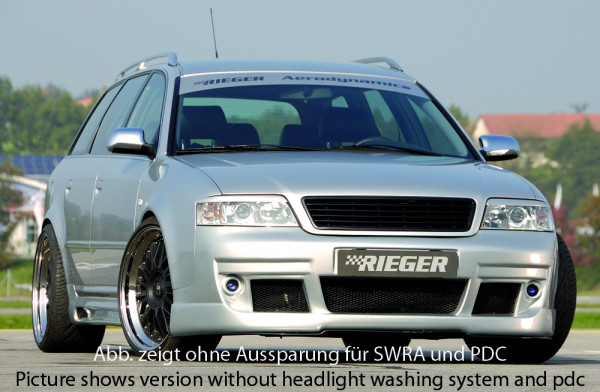 Rieger Spoilerstoßstange S6-Look für Audi A6 (4B) Avant 07.01- (ab Facelift)