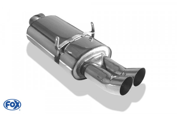 BMW E36 318is Endschalldämpfer Ø63,5 - 2x76 Typ 18