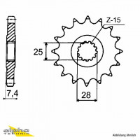 Ritzel 14 Zähne Teilung 520 passend für Yamaha Ritzel 14 Zähne Teilung 520 passend für Yamaha
