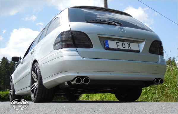 FOX Endschalldämpfer passend für Mercedes E-Klasse S211 Kombi