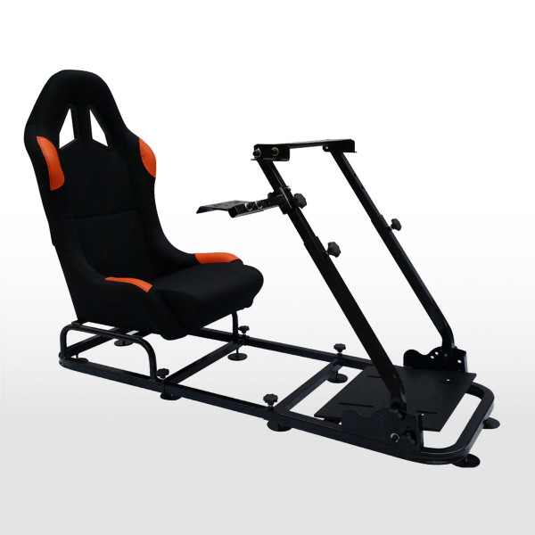 FK Gamesitz Rennsimulator eGaming Seat Monaco schwarz/orange