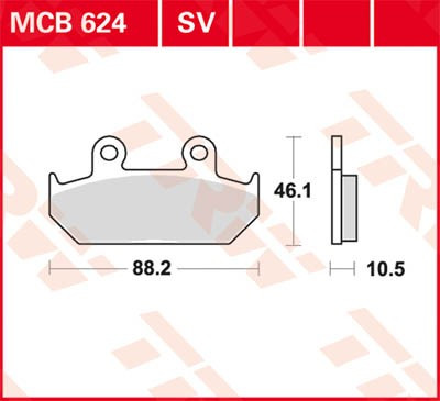 Scheibenbremsbeläge MCB624SV