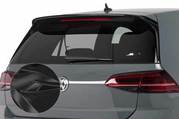 Heckflügel mit ABE für VW Golf 7 HF583 Schwarz Strukturiert