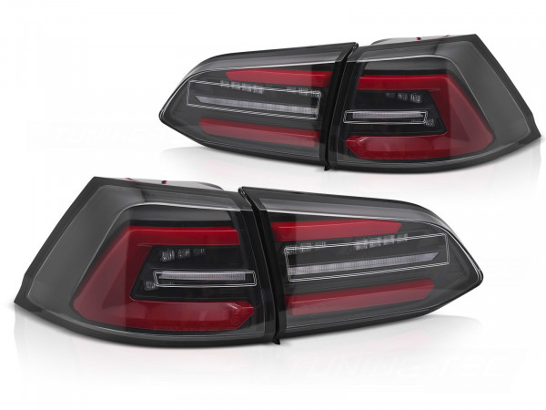 LED Rückleuchten schwarz W/Redseq Passend Für VW Golf 7 17-19 Sw