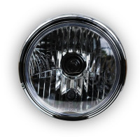 Scheinwerfer "LTD-Style" 7 Zoll H4 Chrom Klarglas E-geprüft Scheinwerfer "LTD-Style" 7 Zoll H4 Chrom Klarglas E-geprüft