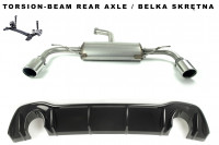 Ulter Sportauspuff passend für Volkswagen Golf VIII ab 2019 2 Duplex Endrohre rund Ø100 Ulter Sportauspuff passend für Volkswagen Golf VIII ab 2019 2 Duplex Endrohre rund Ø100