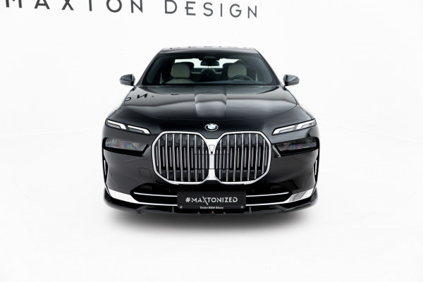 Front Ansatz V.1 Für BMW 7 G70 Schwarz Hochglanz