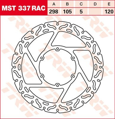 Bremsscheibe starr MST337RAC