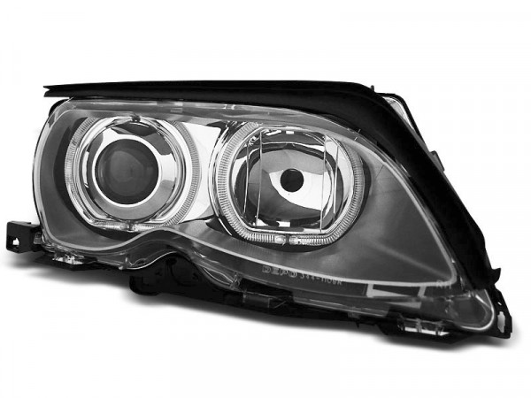 Scheinwerfer Angel Eyes LED chrom passend für BMW E46 09.01-03.05
