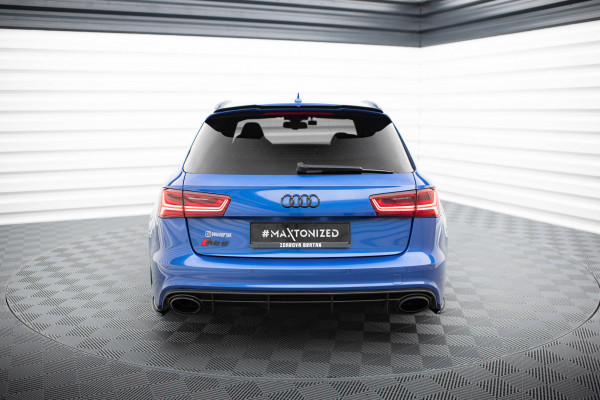 Spoiler CAP V.1 Für Audi RS6 C7 / C7 Facelift Schwarz Hochglanz