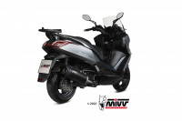MIVV MOVER Edelstahl Schwarz passend für KYMCO Downtown 350 16-20 MIVV MOVER Edelstahl Schwarz passend für KYMCO Downtown 350 16-20