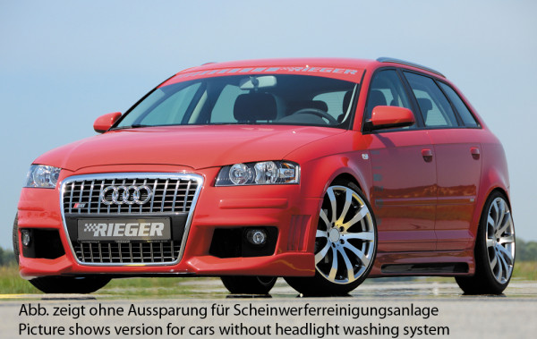 Rieger Spoilerstoßstange R-Frame für Audi A3 (8P) 5-tür. 06.05-06.08